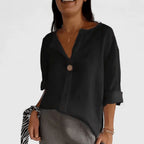 Women's Elegant V-Neck Blouse