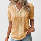 Women's Elegant V-Neck Blouse
