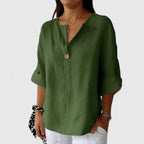 Women's Elegant V-Neck Blouse