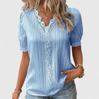 Women's Elegant V-Neck Blouse
