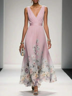 Women's Floral Print Wedding Guest Dress
