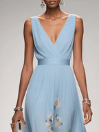 Women's Floral Print Wedding Guest Dress