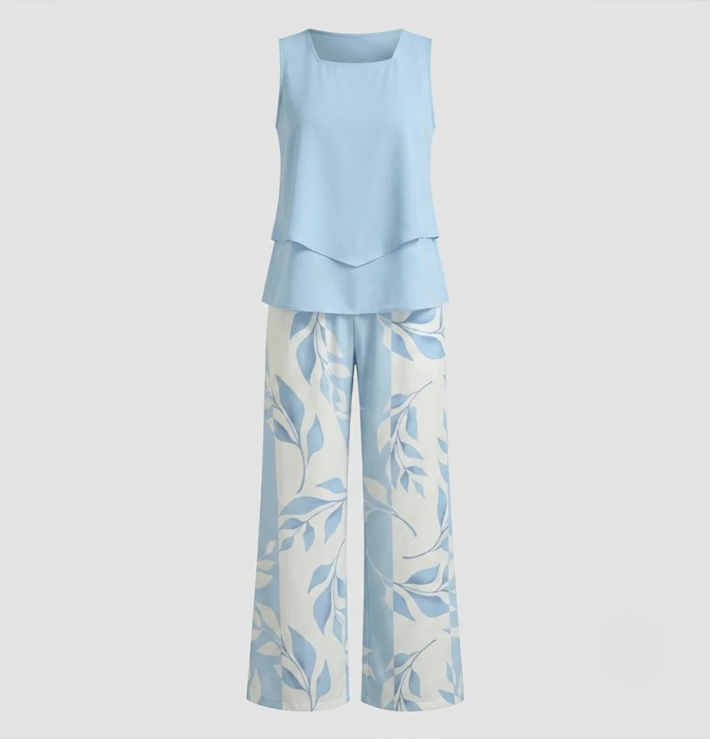 Women's Floral Trouser Set