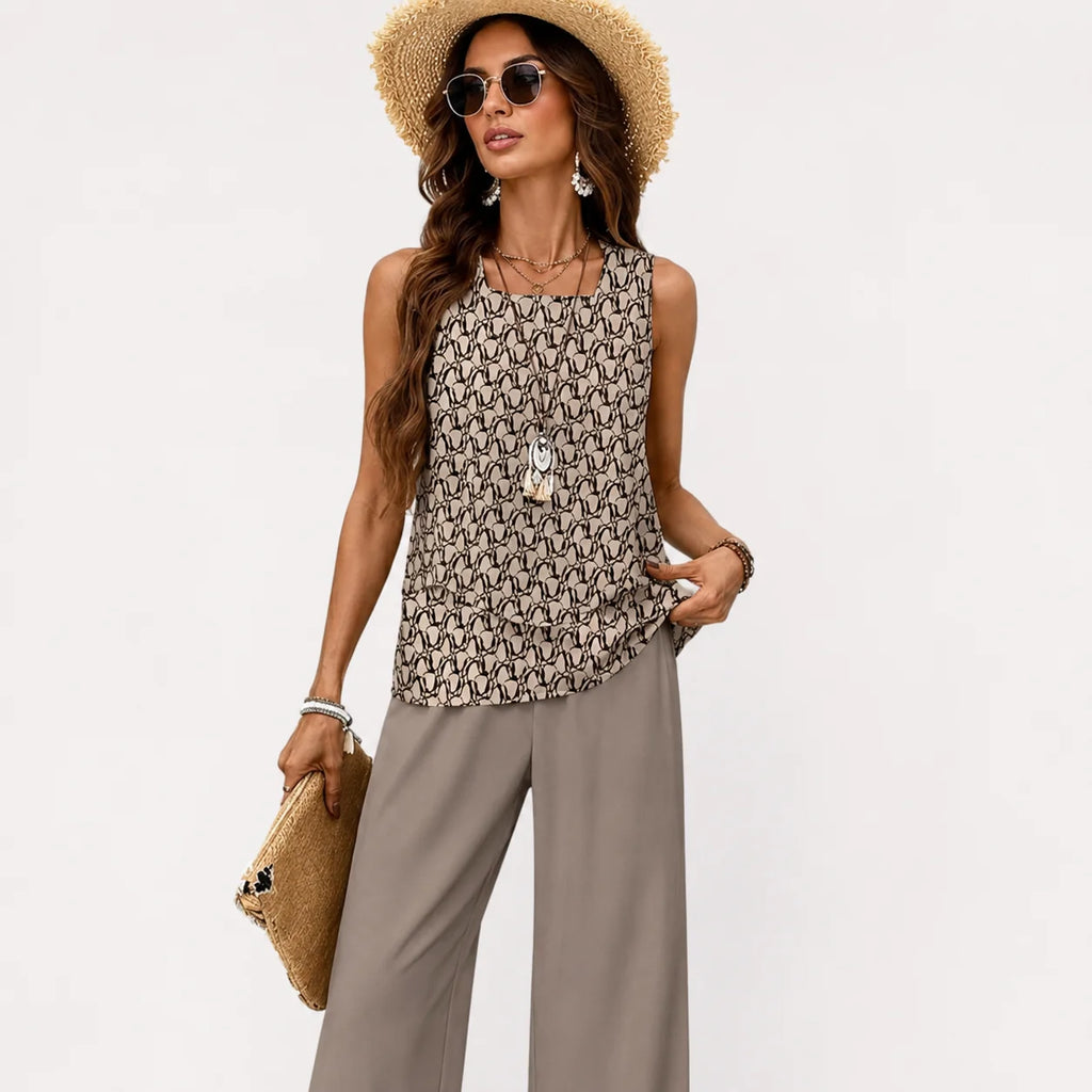 Women's Floral Trouser Set