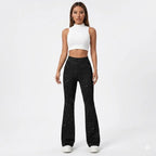 Women's Glitter Flared Trousers