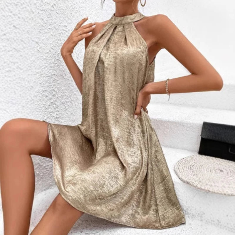 Women's Halter Midi Dress