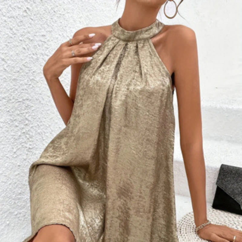 Women's Halter Midi Dress