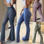 Women's High Waist Flared Leggings