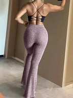 Women's High Waist Flared Leggings