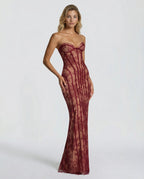 Women's Lace Corset Maxi Dress