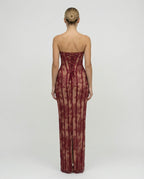 Women's Lace Corset Maxi Dress