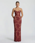 Women's Lace Corset Maxi Dress