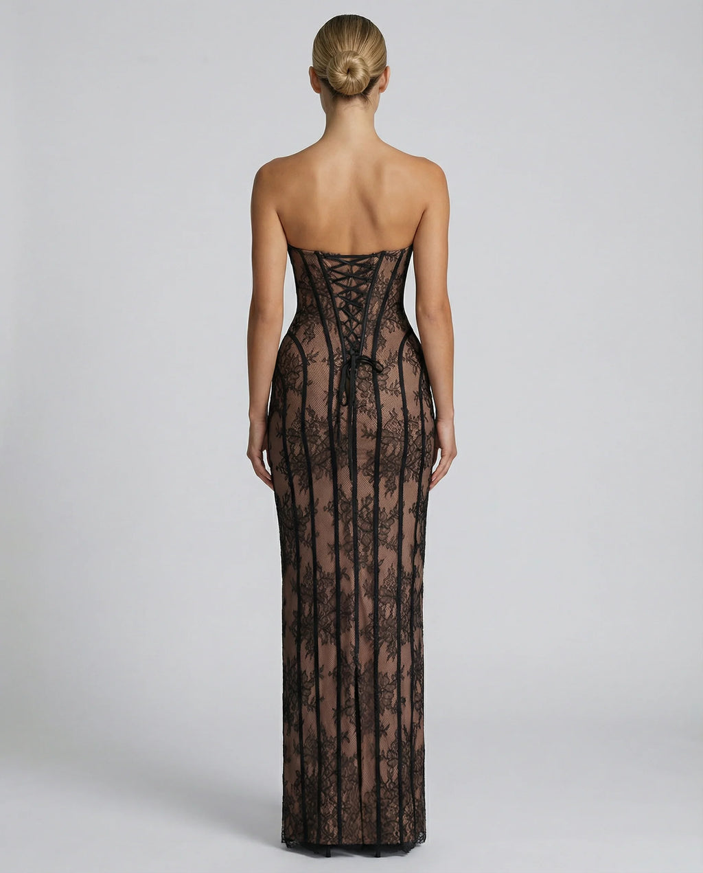 Women's Lace Corset Maxi Dress