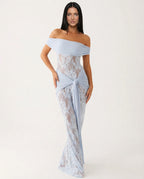 Women's Lace Evening Maxi Dress