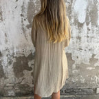 Women's Linen-Look Shirt & Shorts Set