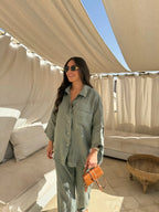 Women's Linen Two-Piece Set