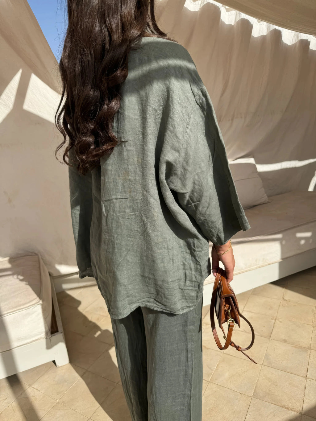 Women's Linen Two-Piece Set