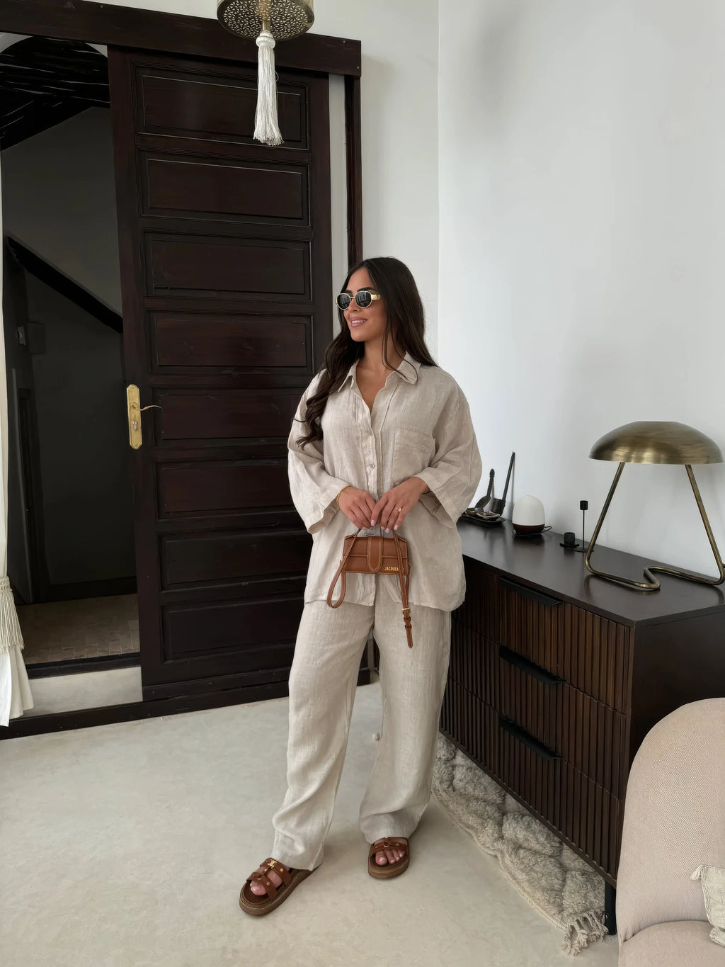 Women's Linen Two-Piece Set