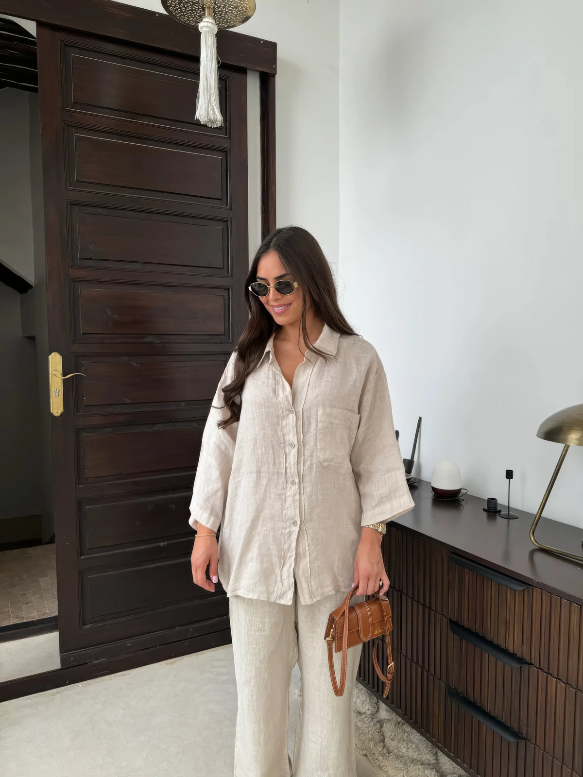 Women's Linen Two-Piece Set