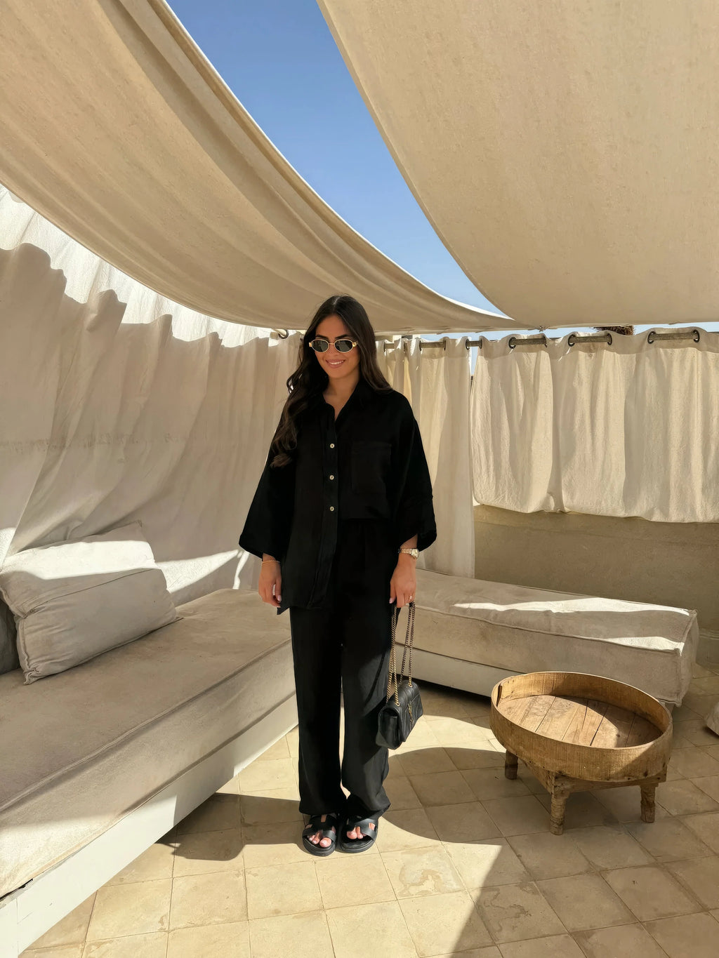 Women's Linen Two-Piece Set