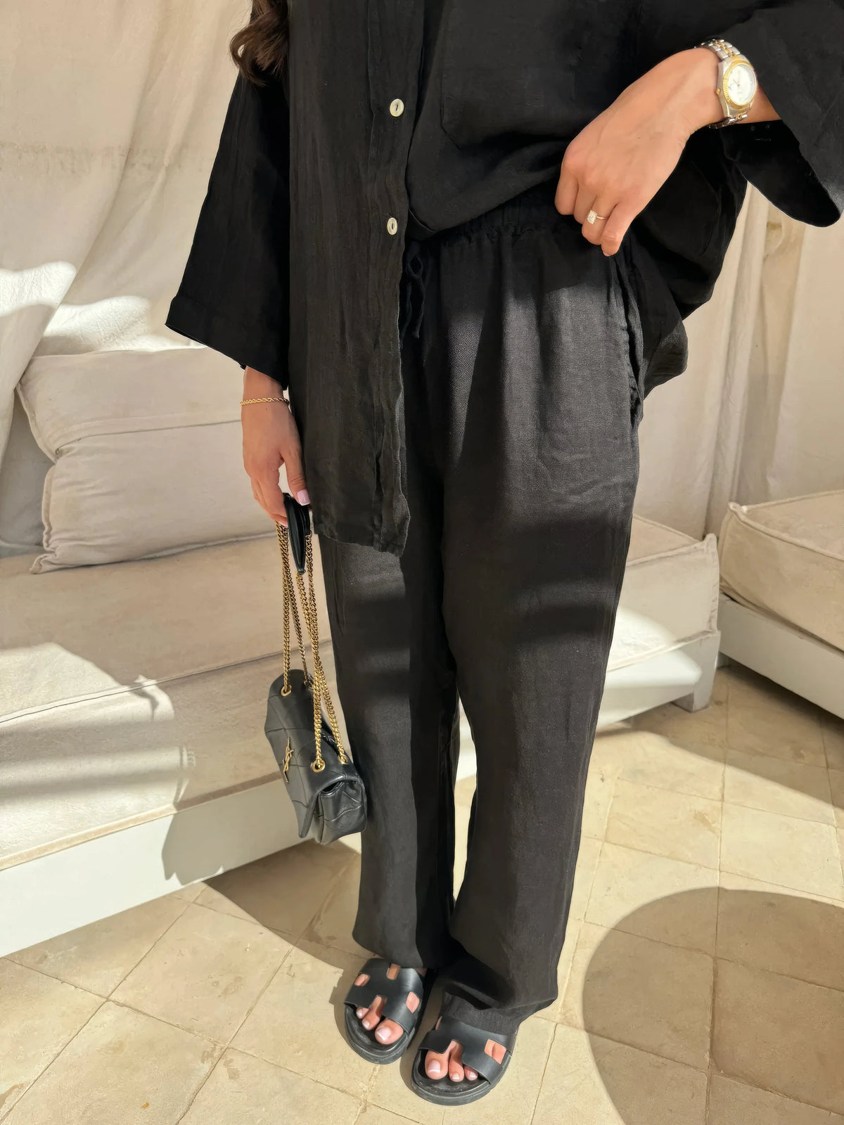Women's Linen Two-Piece Set
