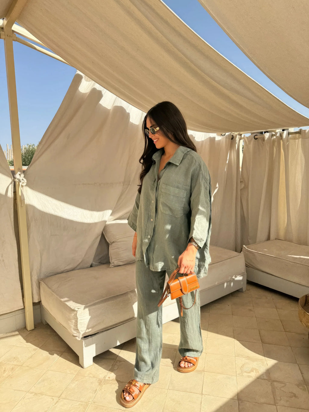Women's Linen Two-Piece Set