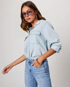 Women's Long Sleeve Denim Shirt