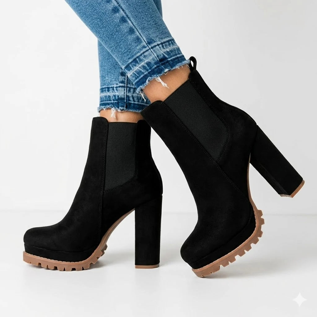 Women's Platform Heel Ankle Boots