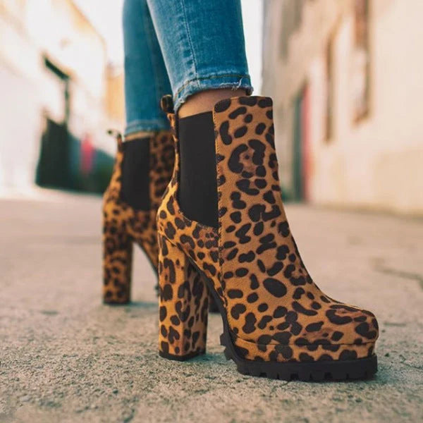 Women's Platform Heel Ankle Boots