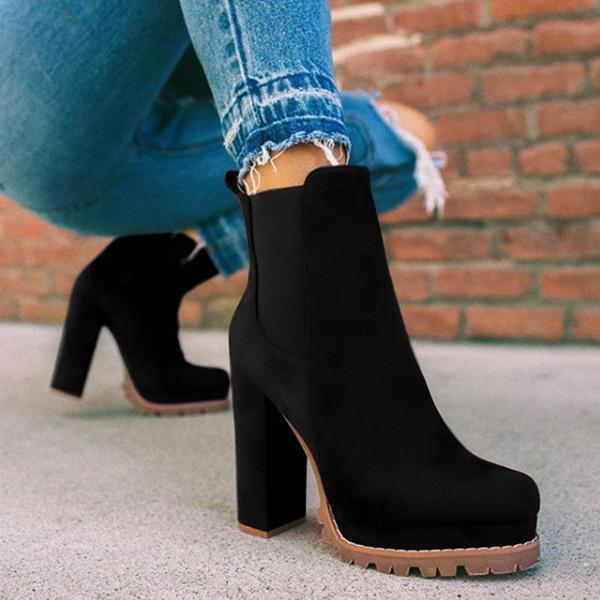 Women's Platform Heel Ankle Boots