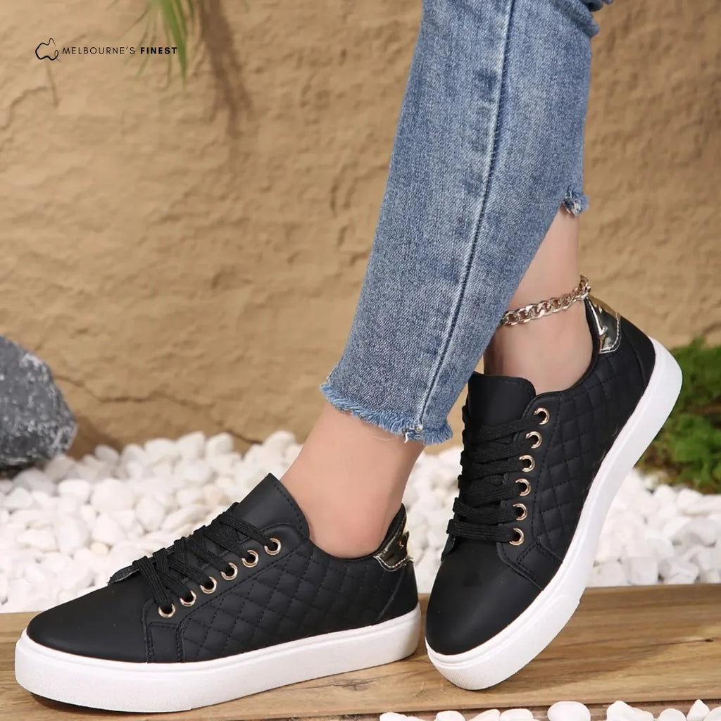 Women's Quilted Casual Sneakers