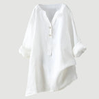 Women's Refined V-Neck Button-Down Shirt