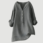 Women's Refined V-Neck Button-Down Shirt