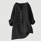 Women's Refined V-Neck Button-Down Shirt