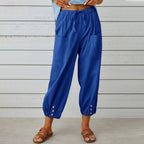 Women's Relaxed Drawstring Cropped Trousers
