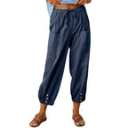 Women's Relaxed Drawstring Cropped Trousers