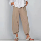 Women's Relaxed Linen Blend Trousers