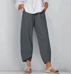 Women's Relaxed Linen Blend Trousers