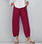 Women's Relaxed Linen Blend Trousers