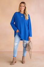 Women's Relaxed Long Sleeve Tunic Top
