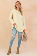 Women's Relaxed Long Sleeve Tunic Top
