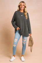 Women's Relaxed Long Sleeve Tunic Top