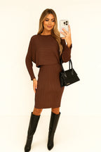 Women's Ribbed Knit Midi Set