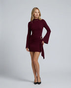 Women's Ribbed Knit Mini Dress