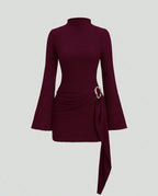 Women's Ribbed Knit Mini Dress