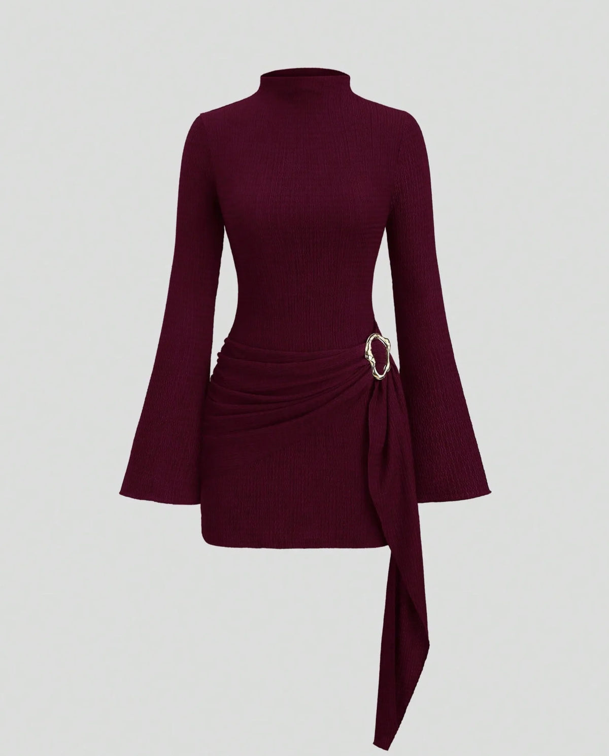 Women's Ribbed Knit Mini Dress