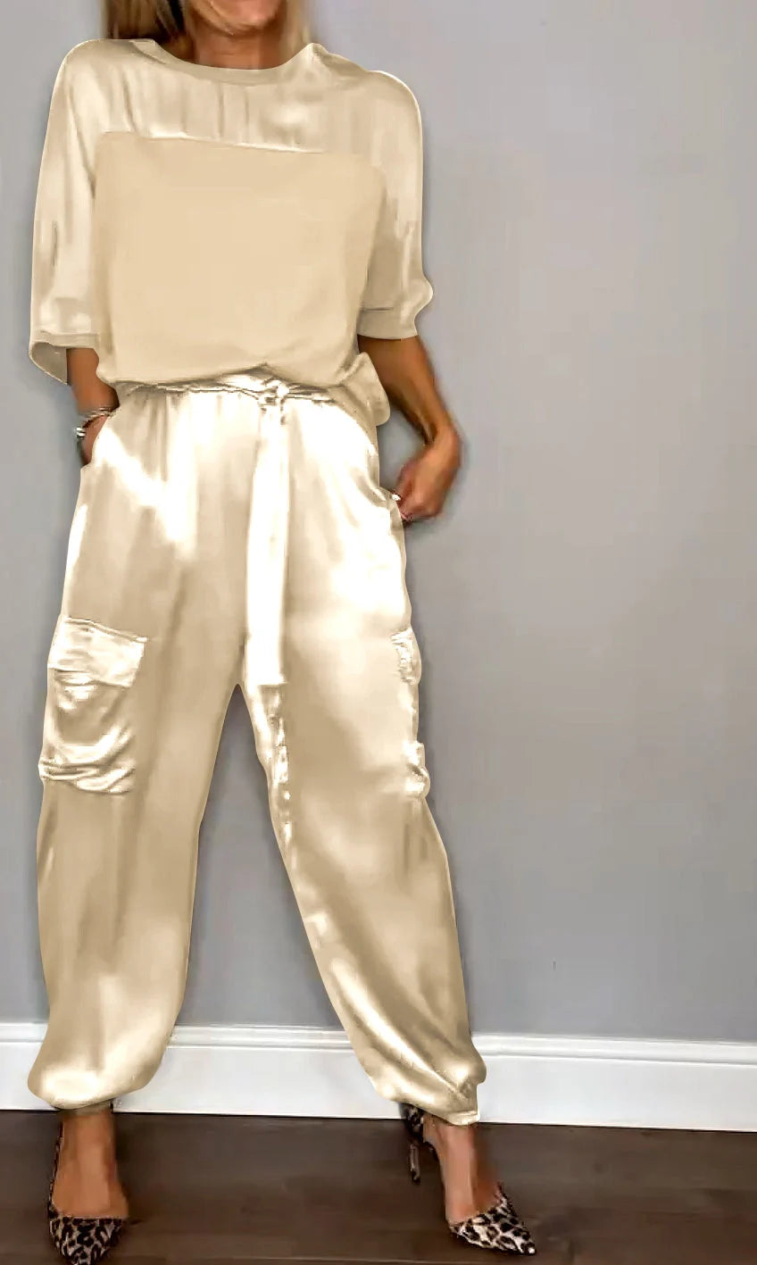 Women's Satin Lounge Set