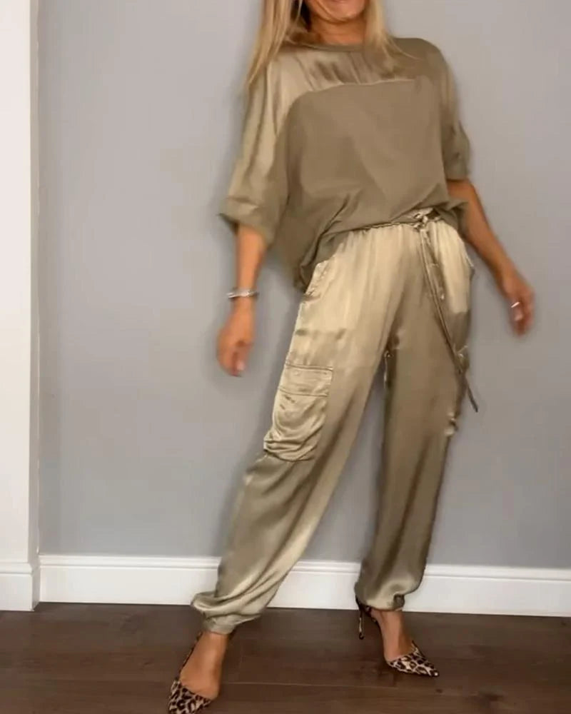 Women's Satin Lounge Set