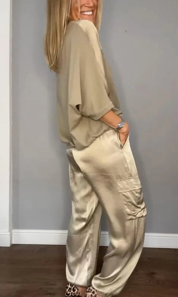 Women's Satin Lounge Set