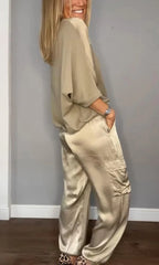 Women's Satin Lounge Set